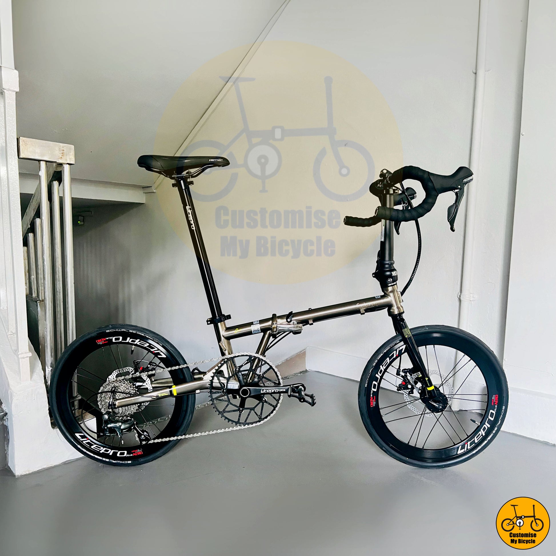 Fnhon Gust 20-inch Drop Bar Foldie – Compact Road Bike Alternative for City Riding
