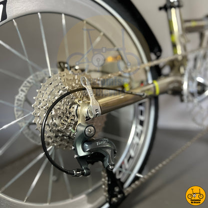 Shimano Tiagra-equipped folding bike with disc brakes
