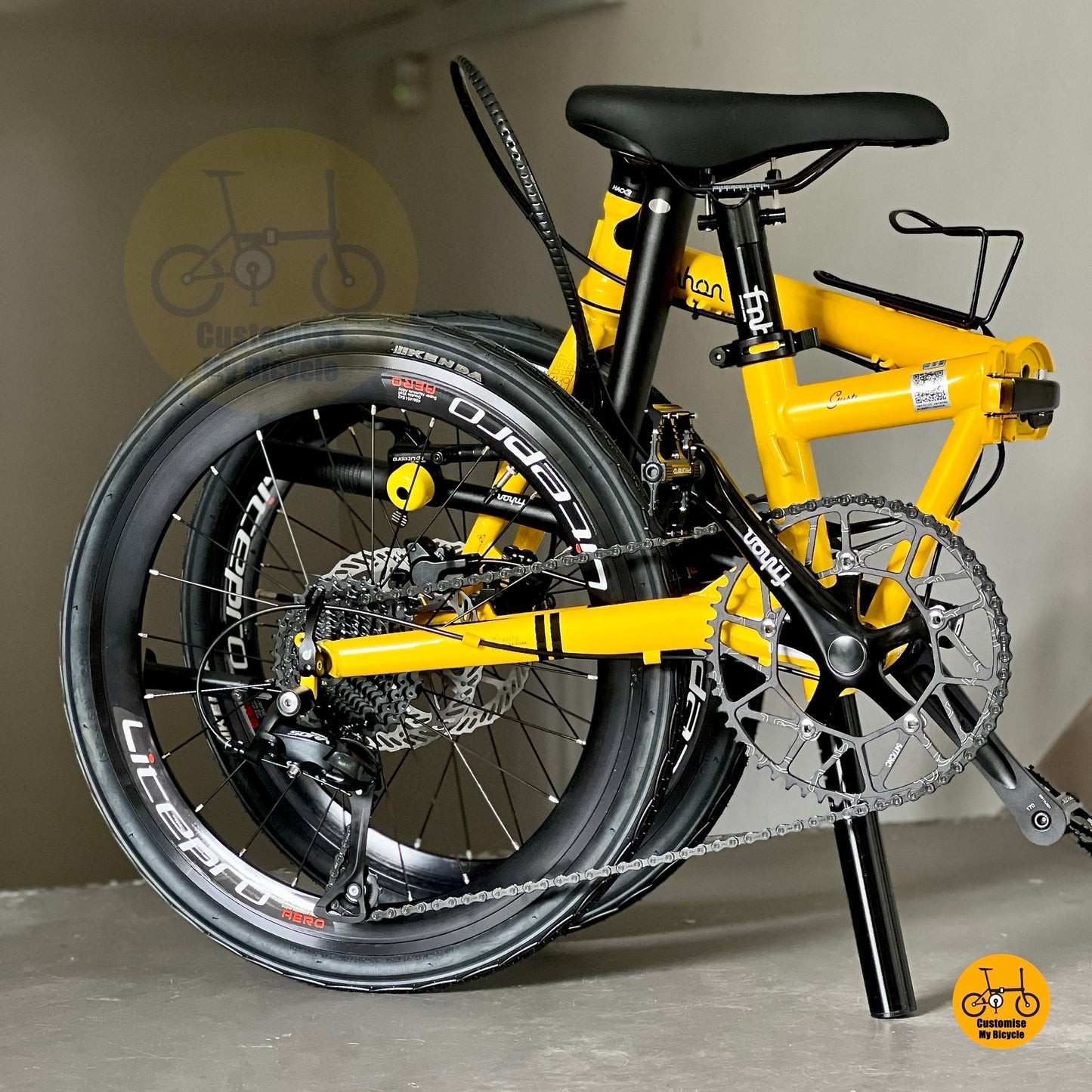 Folding Bike Fnhon Gust 22 Inch Lightweight Folding Bicycle Shimano 9 Speed Mechanical Disc Brake Chromoly Frame