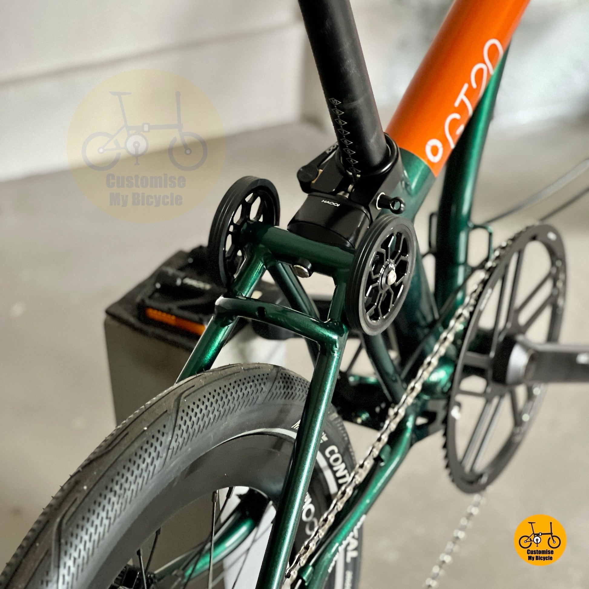 Fnhon GT20 foldable bike compact folded size 75x65x30 storage position folding bicycle
