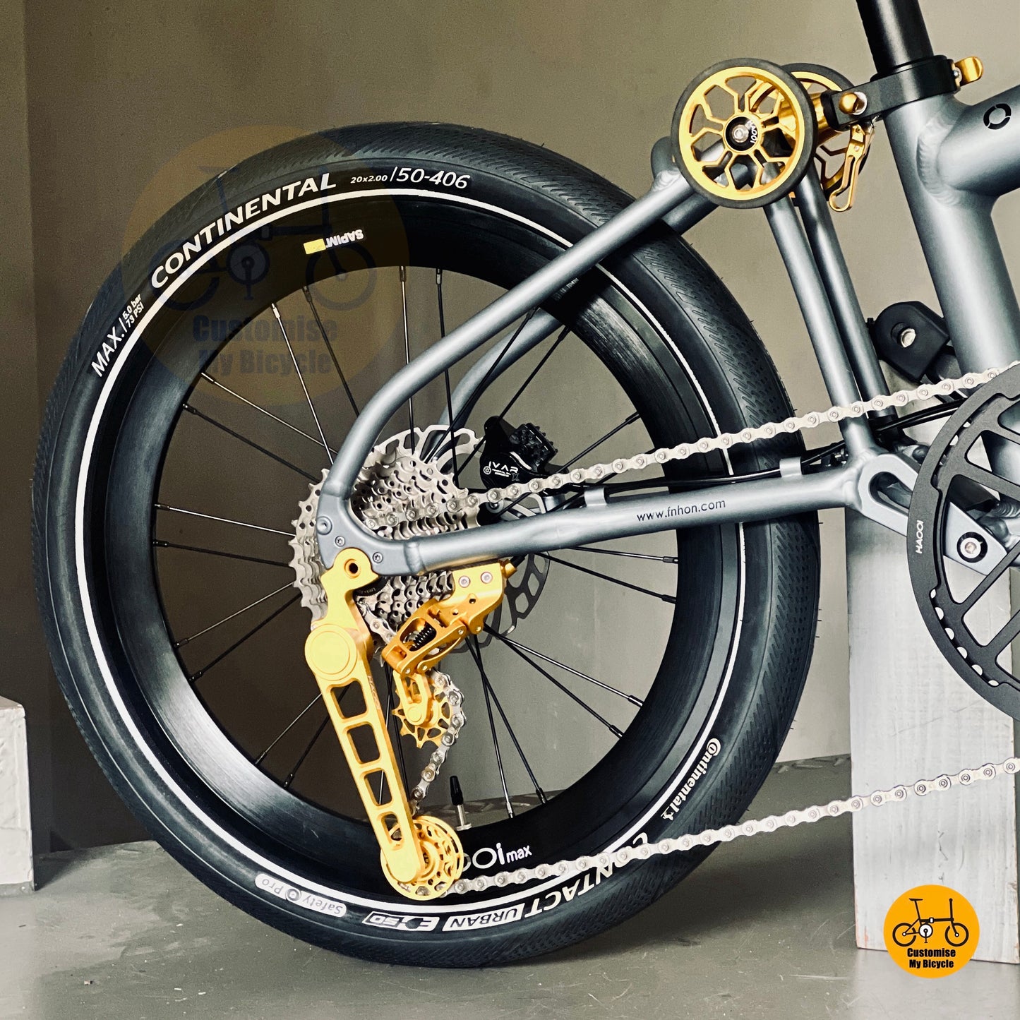 🔥PRE-ORDER🔥 Fnhon GT20 20” • Shimano 10s • Titanium Grey & Gold