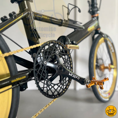 Glossy Finish Fnhon Monsoon 22-Inch Foldable Bicycle – A Sleek & Elegant Foldie
