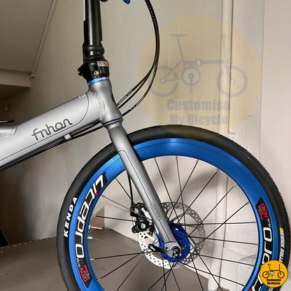 Litepro Aero Blue Wheelset Fnhon Monsoon 22-Inch Foldable Bicycle – A Bold & Stylish Commuter