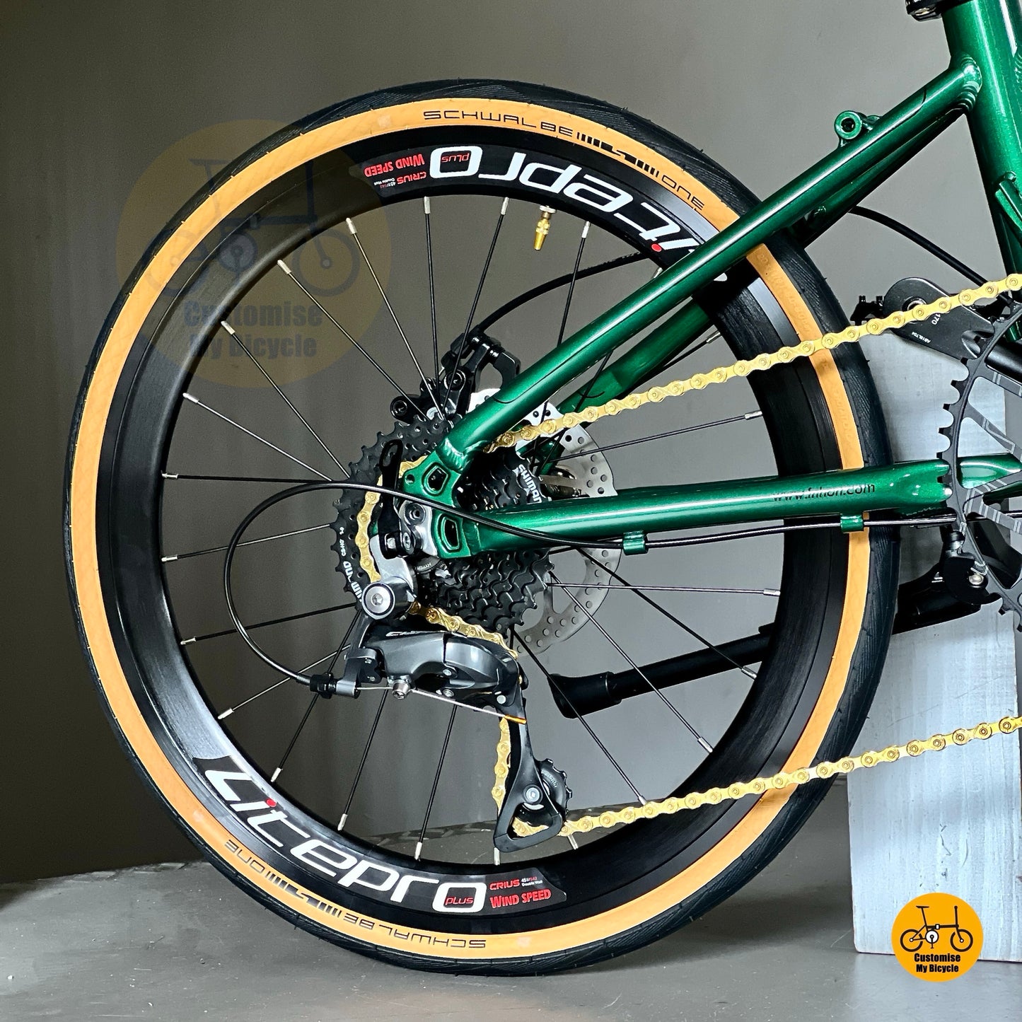 Shimano 9s R3000 Sora foldie Fnhon Monsoon Emerald Green
