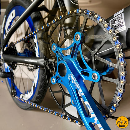 Lightweight Hollow Crank Arm Fnhon Monsoon 20-Inch Foldable Bicycle – Built for Speed
