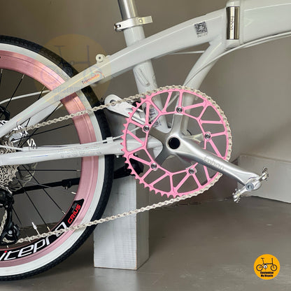 Fnhon Tornado aerodynamic aluminium frame lightweight folding bike structure
