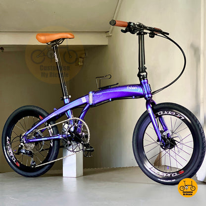 Fnhon Tornado foldable bicycle compact size easy storage small space apartment bike
