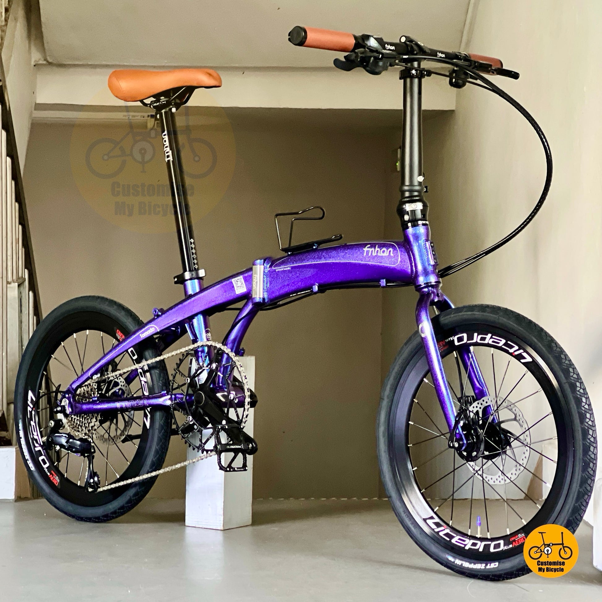 风行海豚车架 dg2018 20寸折叠自行车 禧玛诺9速 变色蓝 轻量铝合金城市便携折叠车