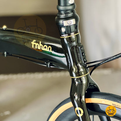 Aerodynamic aluminium alloy folding bike frame