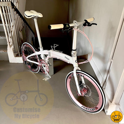 Fnhon Tornado 22” Dreamy White – Elegant & Lightweight Foldable Bike

