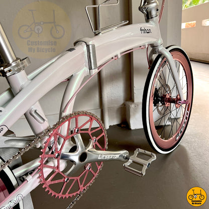 Dreamy White Foldable Bicycle – Smooth, Sleek & Comfortable
