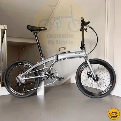Matte Grey Folding Bike – Built for Performance & Comfort
