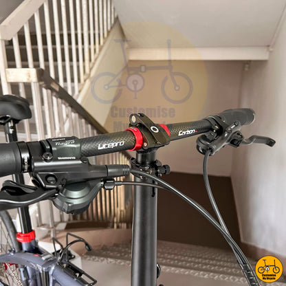 Litepro Carbon Bar on Galaxy Grey Fnhon Tornado – Built for Speed, Stability & Smooth Rides
