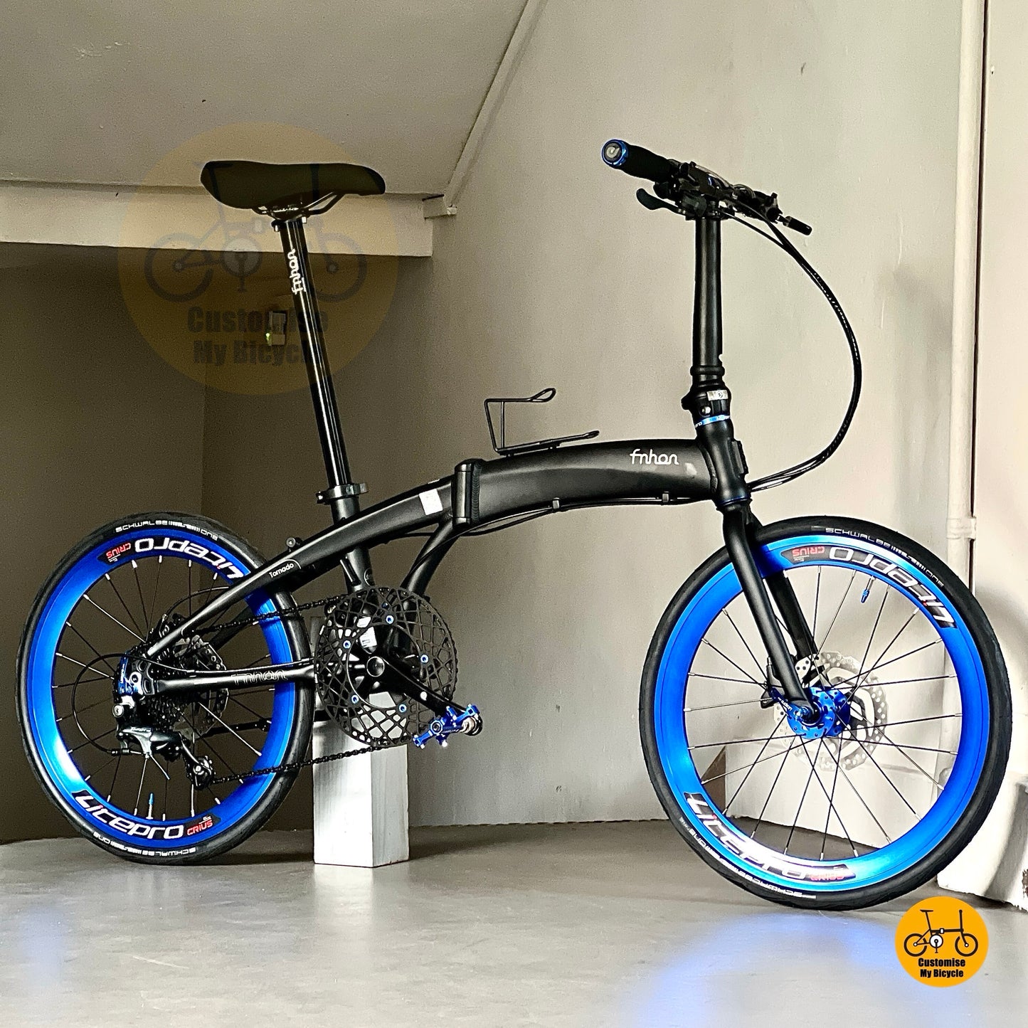 风行海豚车架 dg2018 22寸 折叠自行车 哑光黑 禧玛诺 10速 空气动力车架