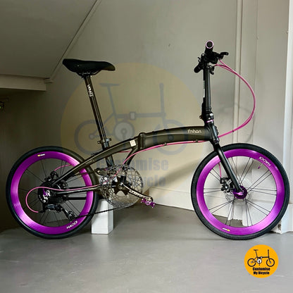 Fnhon Tornado 22" • Shimano 9s • Matte Black + Purple