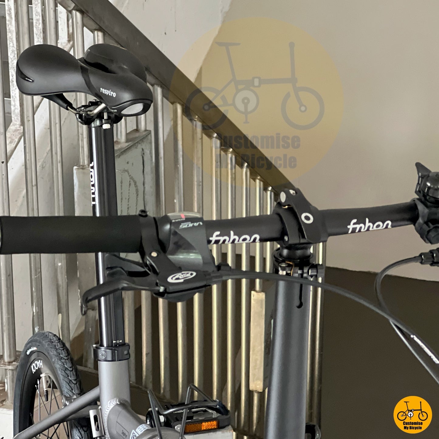 Fnhon Zephyr folding bicycle SELLE ROYAL leather saddle comfort commuter bike
