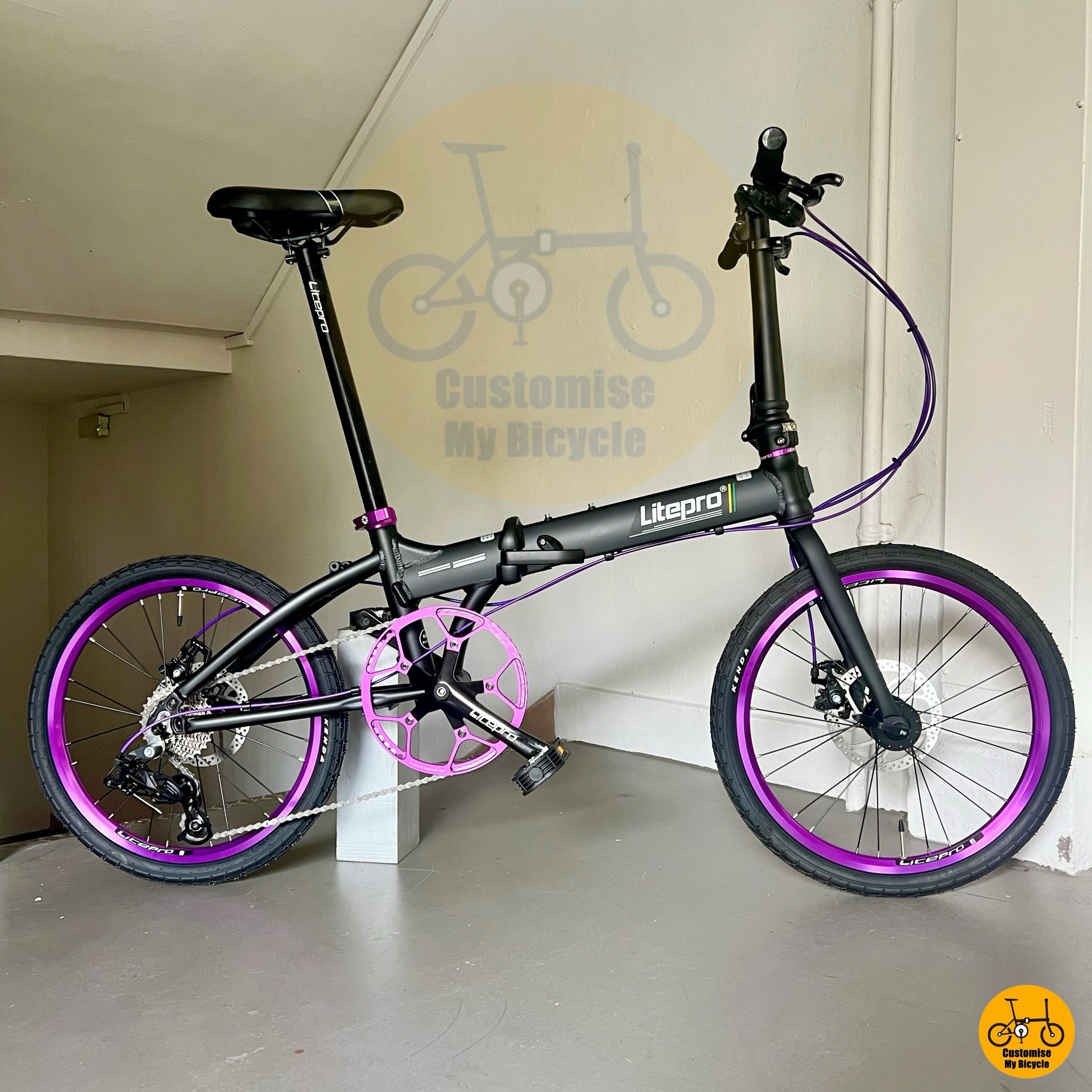 Litepro 20-inch – Basikal Lipat Kelas Pertengahan, Reka Bentuk Menarik dan Stabil
