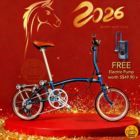 🔥CNY Promo🔥 Crius Trifold 18” • Shimano 10s • Chameleon Blue