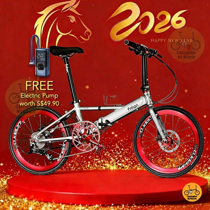 🔥CNY Promo🔥 Fnhon Monsoon 22” • Shimano 9s • Battleship Grey & Red