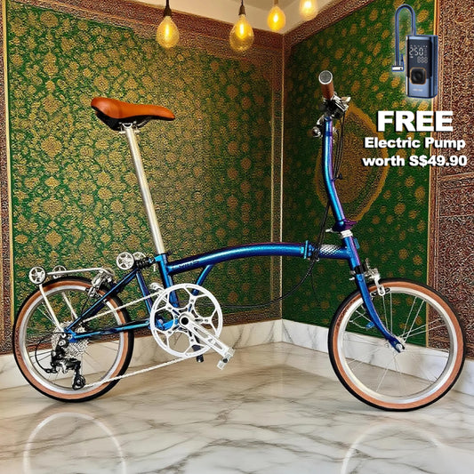 ⭐Raya Deal⭐  Crius Trifold 18” • Shimano 10s • Chameleon Blue