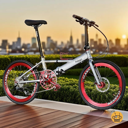 Fnhon Monsoon 22 inch folding bicycle with Shimano 9 speed and aero wheels
